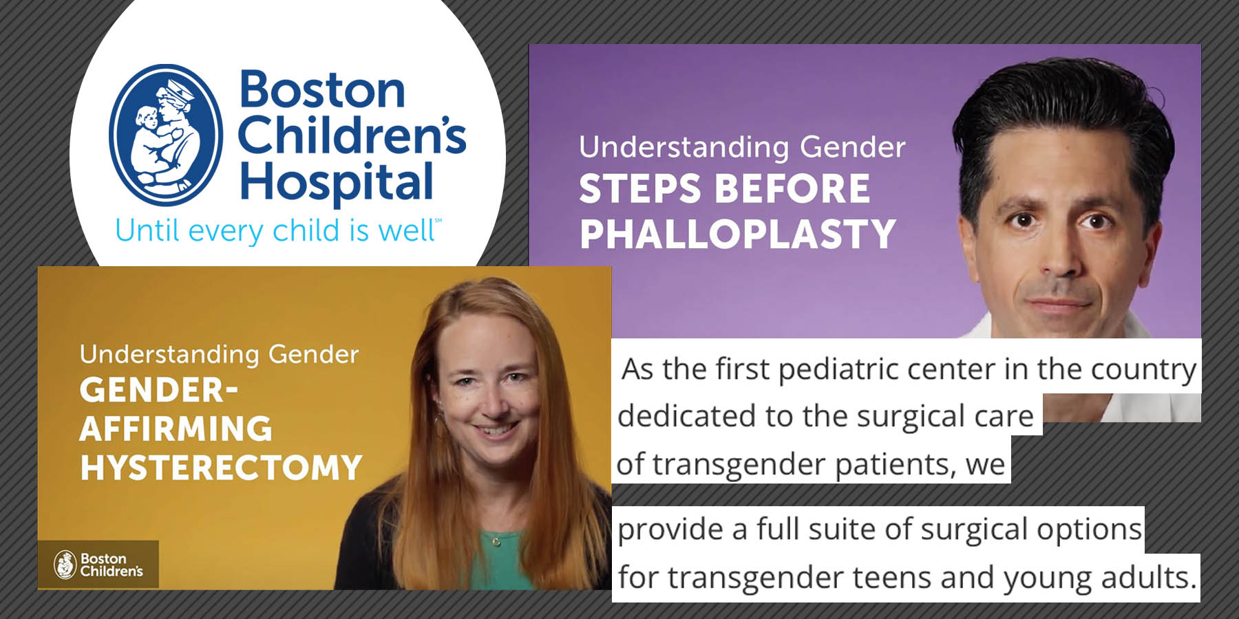 Boston Children's Hospital gleefully encourages surgical, pharmaceutical 'gender transition' for teens