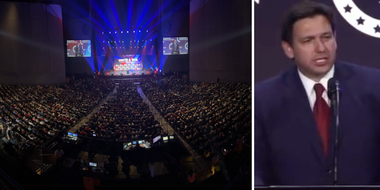 Turning Point Action holds MASSIVE Rally ft. Ron DeSantis for Trump-backed candidates Kari Lake, Blake Masters