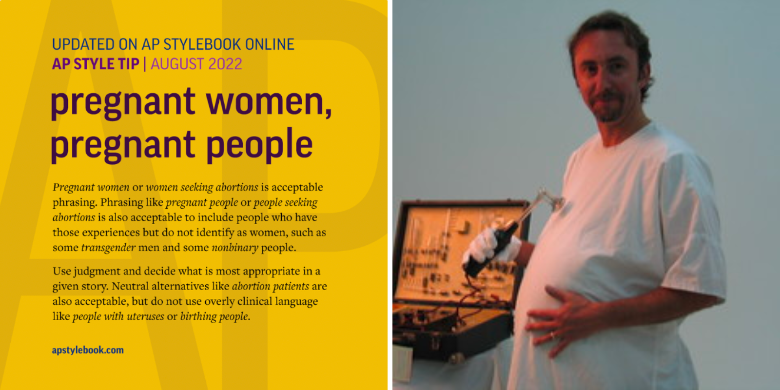 AP says it's ok to say 'women' when talking about 'people seeking abortions'