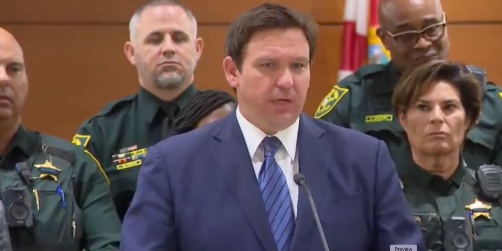 WATCH: DeSantis announces the arrest of 20 people for voter fraud