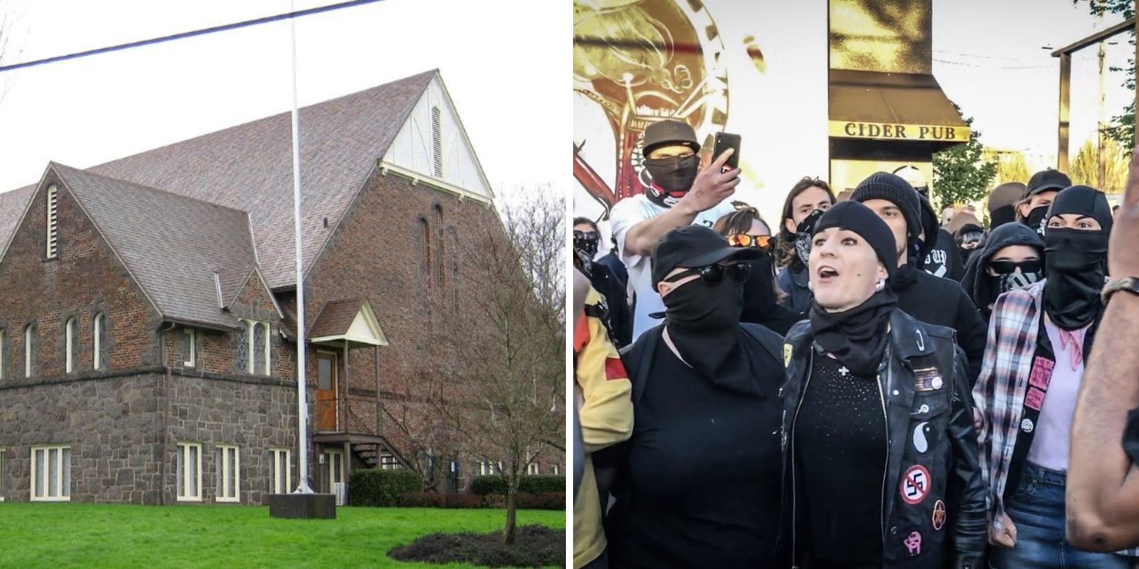 Portland church abandoned as congregation flees Antifa violence