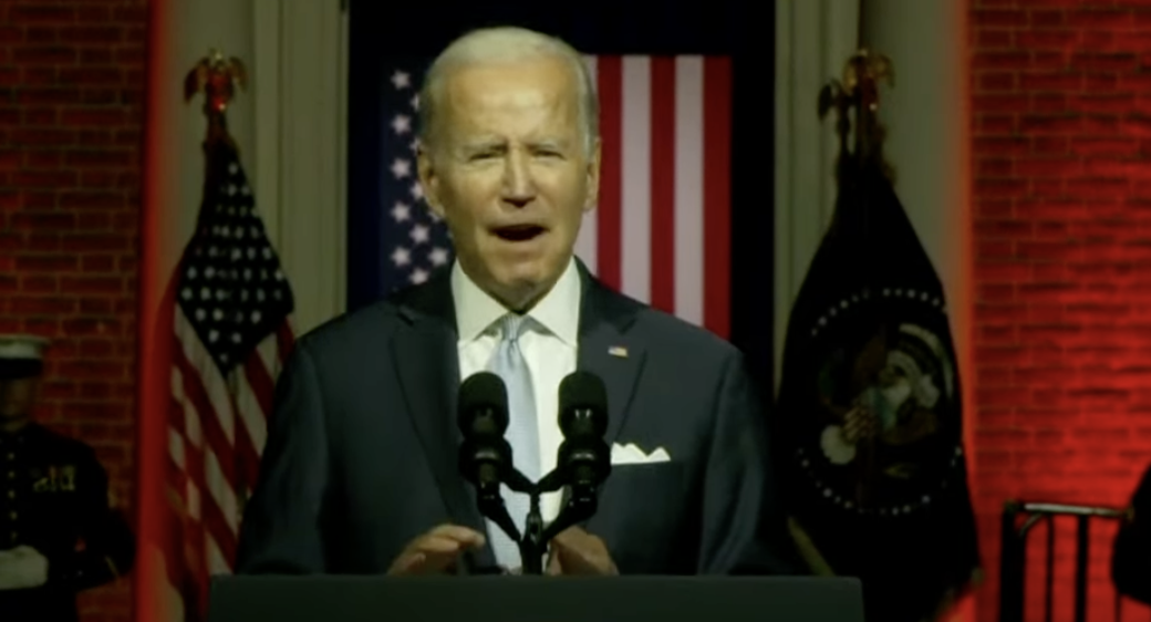 BREAKING: Hecklers chant 'F*ck Joe Biden' as President attacks MAGA Americans in dark Philadelphia speech