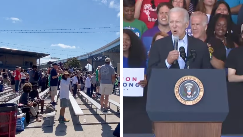 BREAKING: Biden HECKLED during Wisconsin Labor Day speech
