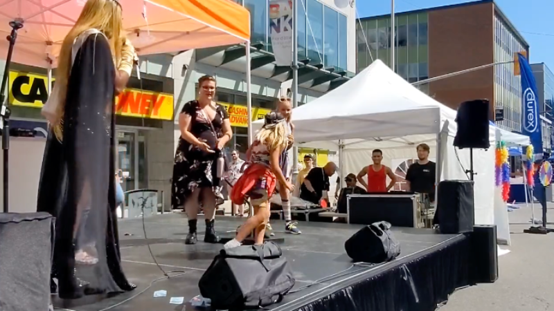 WATCH: Drag queen invites kids to twerk on stage at Ottawa Pride