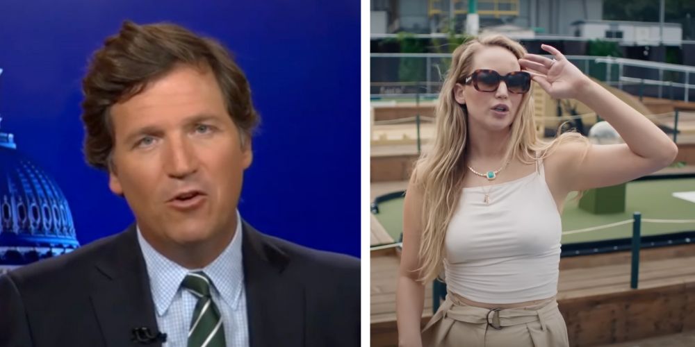 TRIGGERED: Jennifer Lawrence has recurring nightmares about Tucker Carlson, admits to shunning conservative family members
