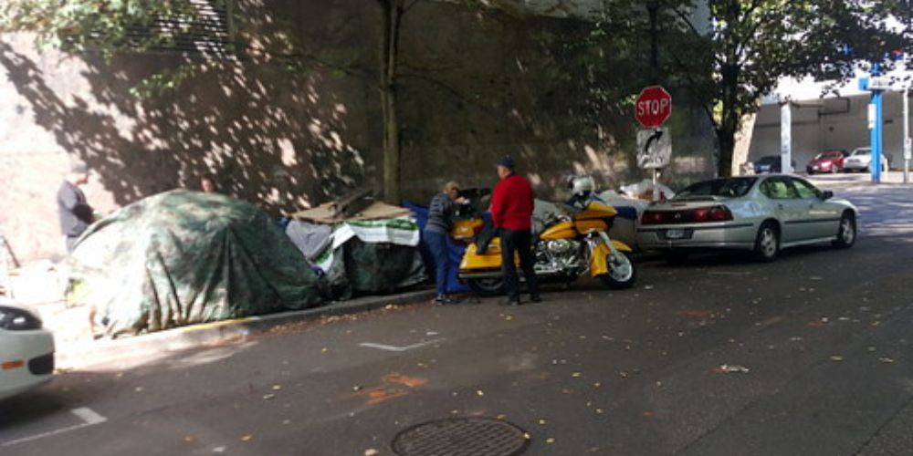Residents with disabilities sue Portland over homeless tents blocking sidewalks