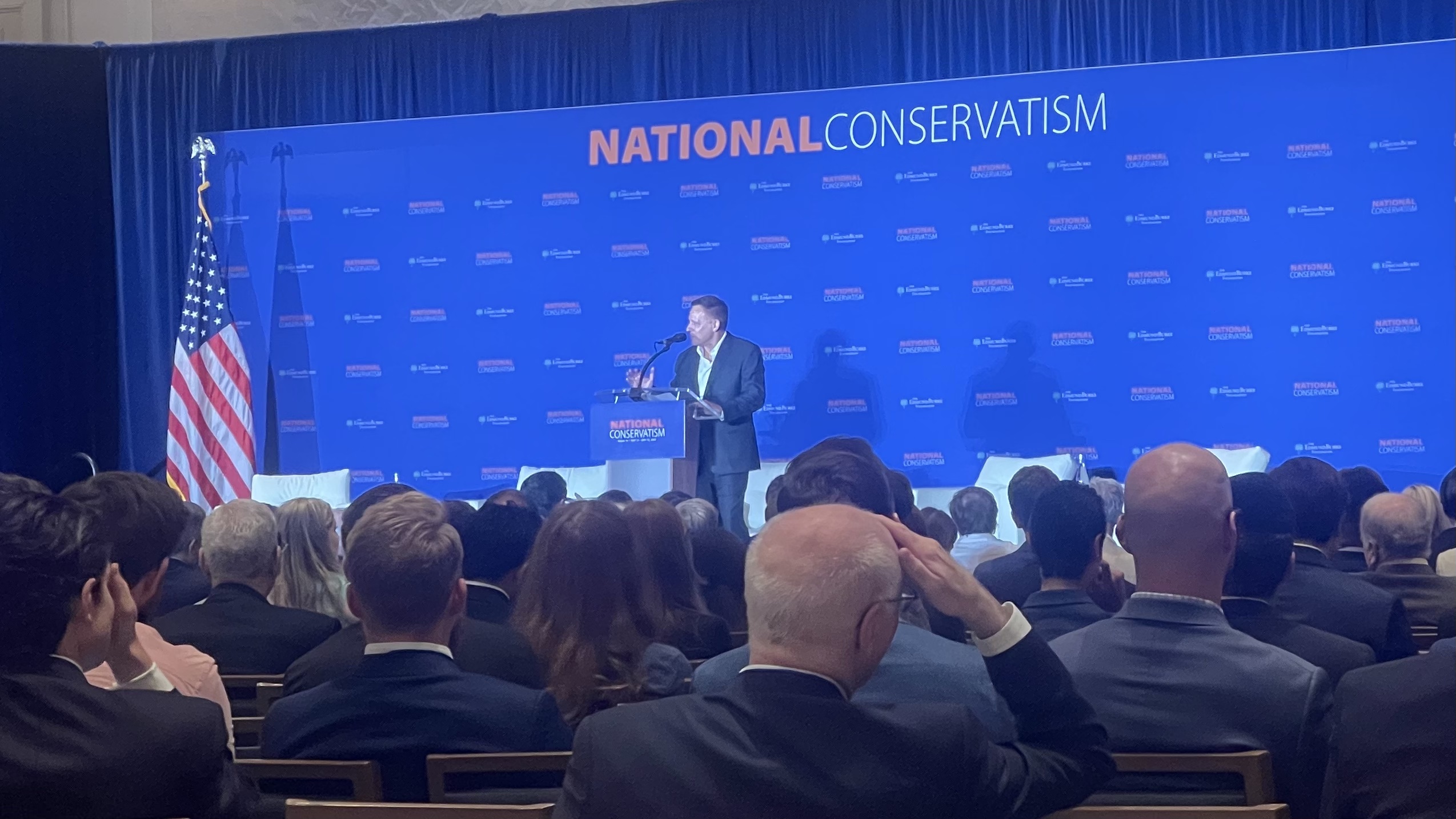Peter Thiel on the 'tech curse' of California at the National Conservatism Conference