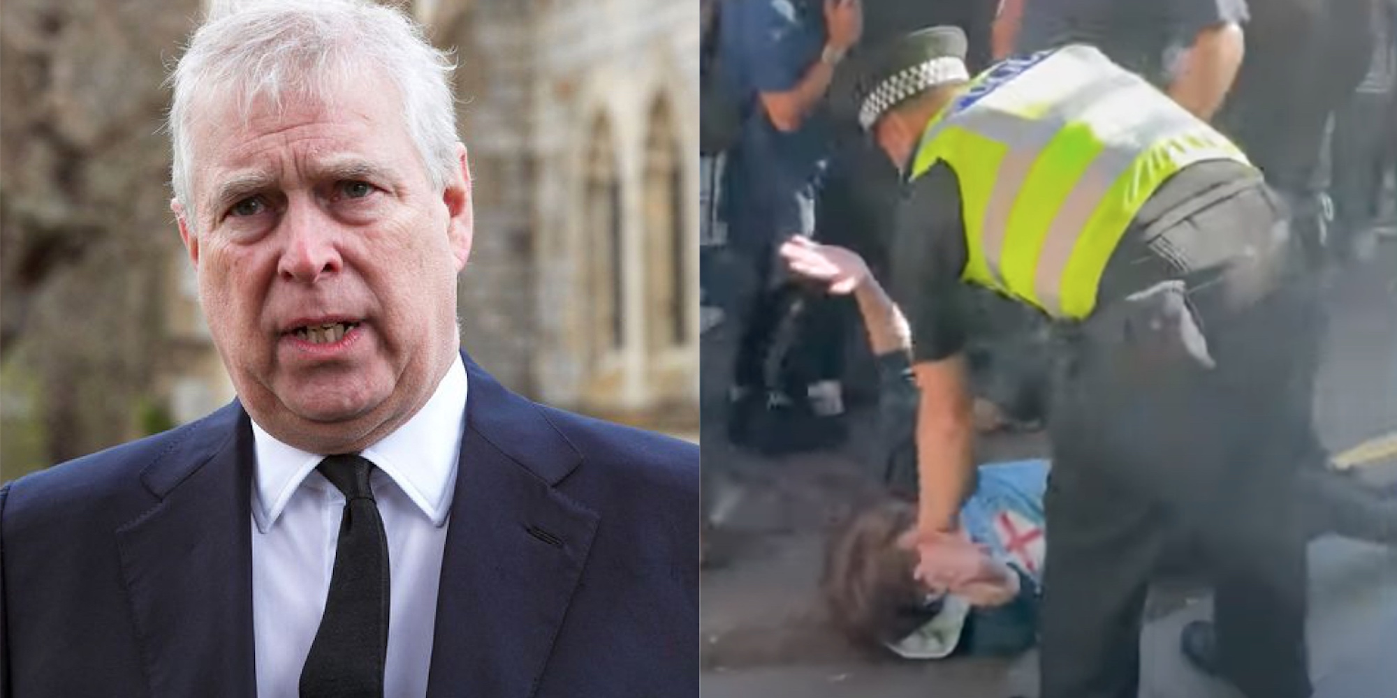 Man arrested after Prince Andrew heckled during Queen's funeral procession