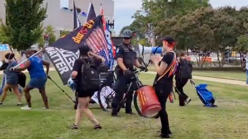 MUST WATCH: Far-left activists cheer Capitol Police killing Ashli Babbitt, then get triggered by Capitol Police on bike
