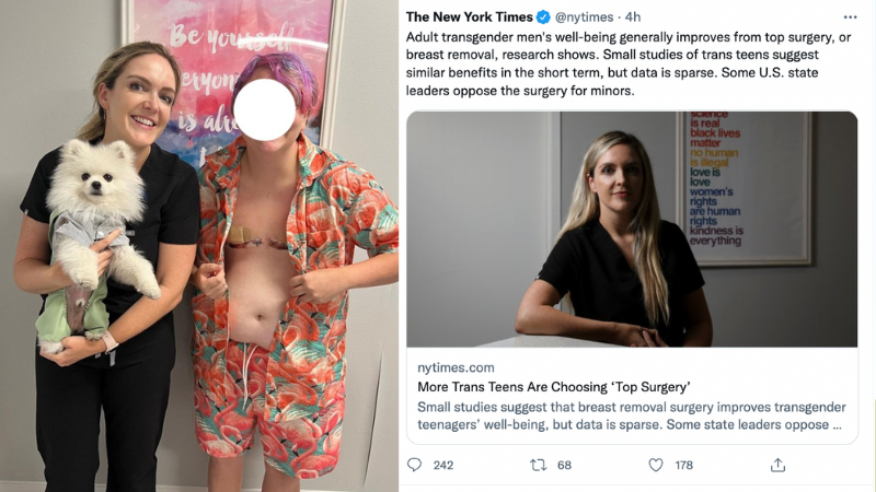 New York Times defends surgeon who mutilates children in the name of gender transition