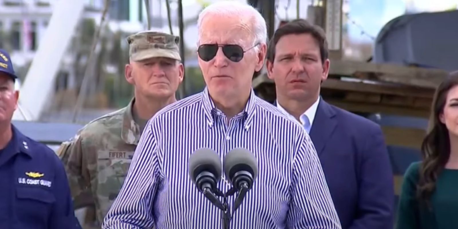 BREAKING: Biden says Hurricane Ian, natural disasters end 'discussion about whether or not there's climate change'