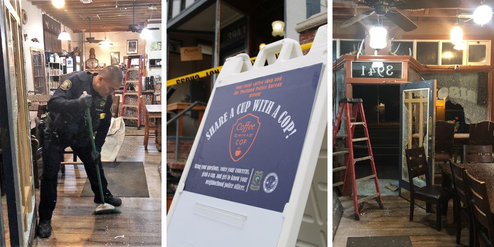 Antifa celebrates attack on Indigenous Portland coffee shop that was set to host 'coffee with a cop'
