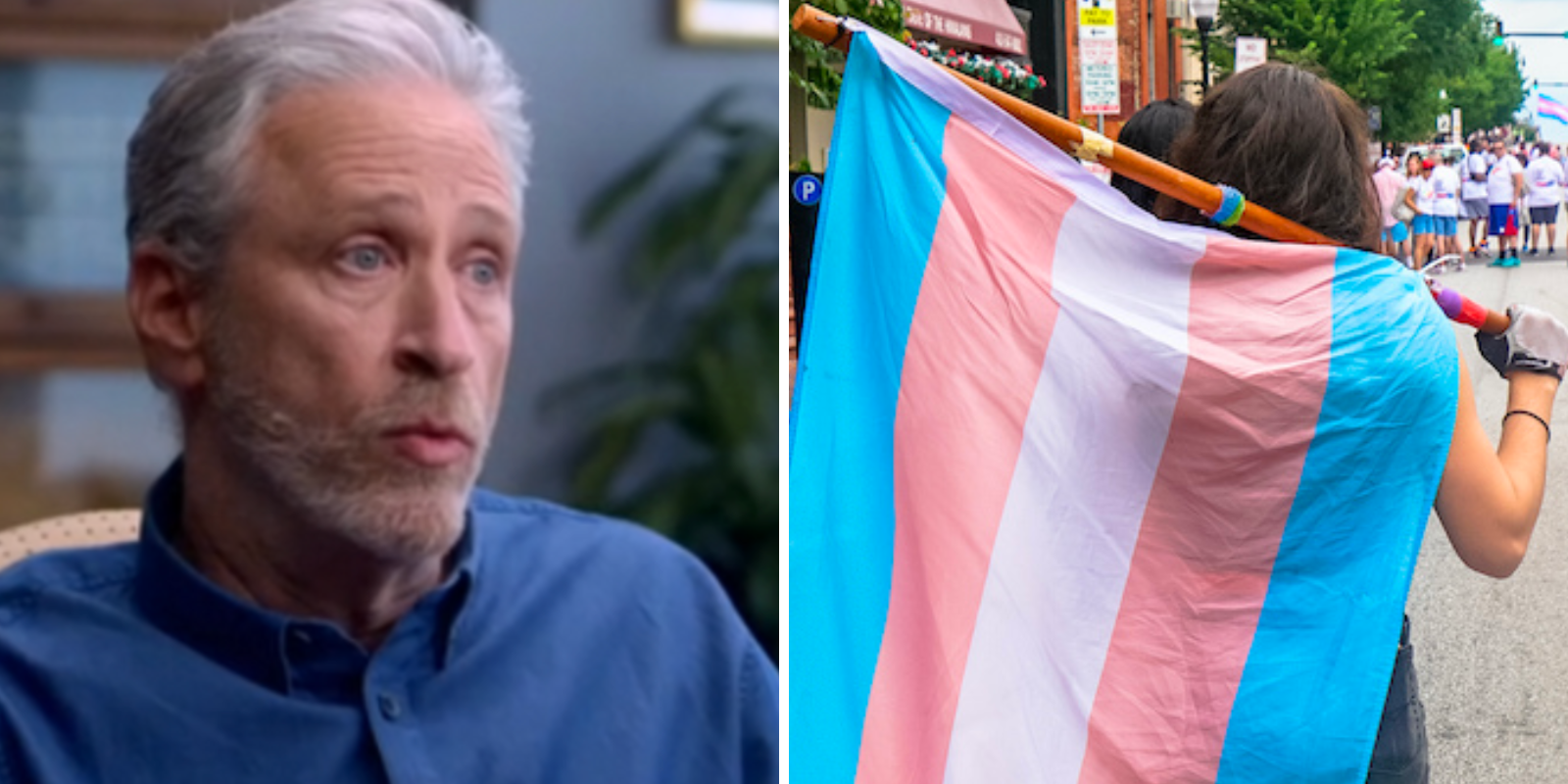 Jon Stewart passionately defends medicalized transitioning of young children