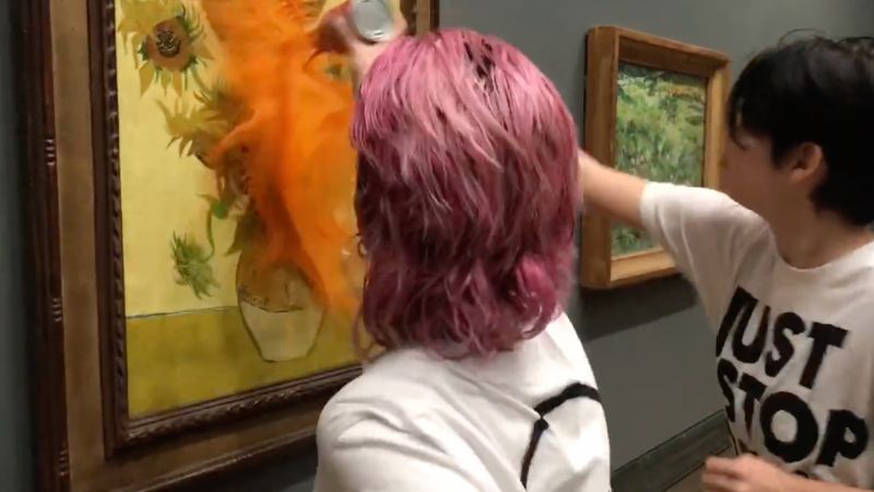 Climate activists defile Van Gogh's 'Sunflowers' in act of 'authoritarianism'