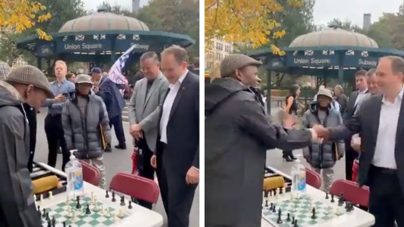 WATCH: Lee Zeldin takes on a chess hustler in New York City park