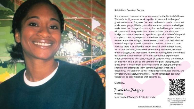 Incarcerated woman pens support for gender critical women's tour combatting gender ideology in the US