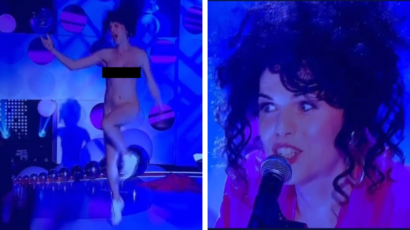 Trans performer Jordan Gray strips naked, plays piano with penis live on British Channel 4