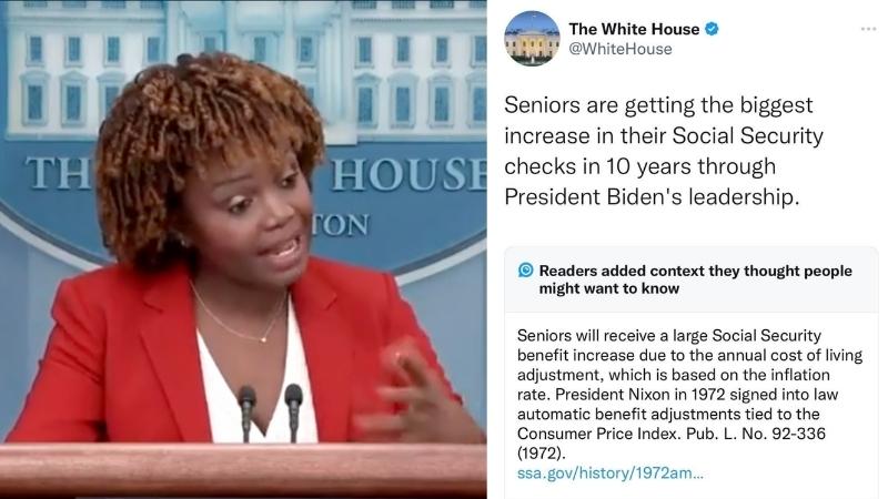 White House DELETES tweet bragging about Social Security increase caused by inflation after Twitter blowback