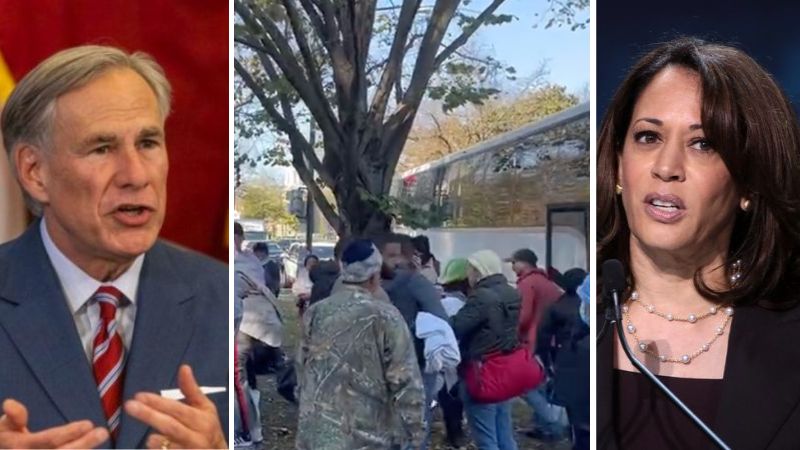 BREAKING: Texas sends 2nd busload of illegal border-crossers to Kamala Harris' house