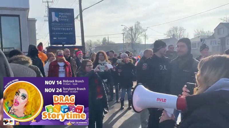 'Leave the children alone': Ontario Drag Queen Storytime met with protests