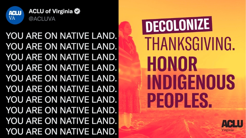 ACLU slammed for claiming everyone is 'on native land'