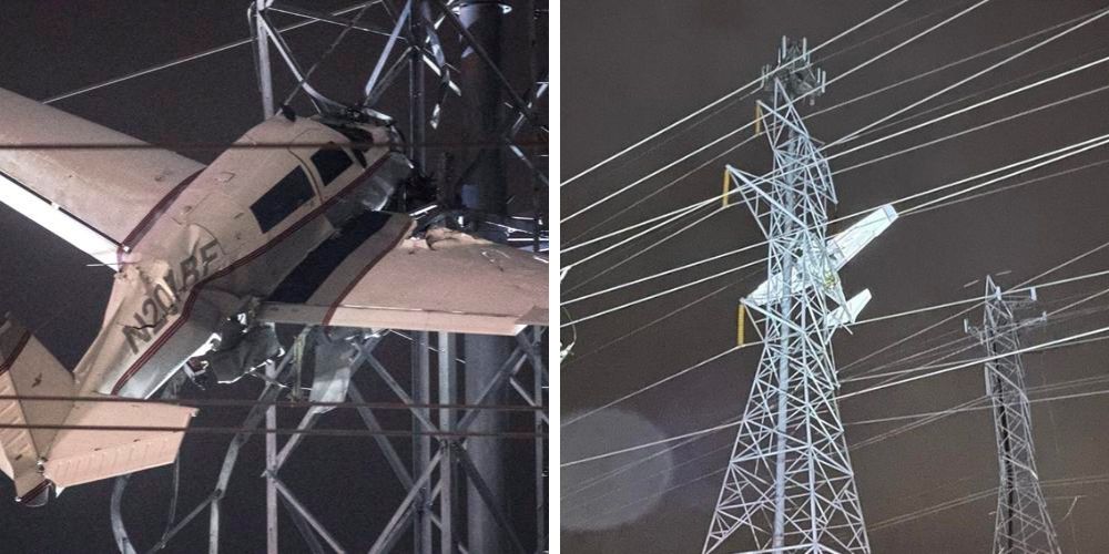 BREAKING: Plane crashes into power lines in Maryland causing widespread power outages