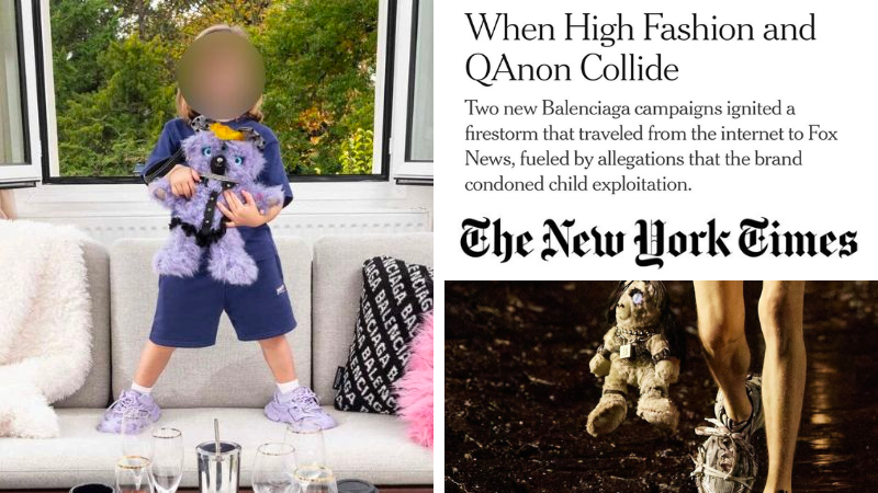 New York Times blames 'QAnon' for Balenciaga pedophilia scandal