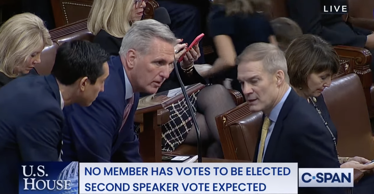 BREAKING 19 GOP vote against Kevin McCarthy in first round of House