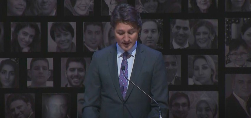 Crowd SHUTS DOWN Trudeau after PM uses Flight PS752 memorial to campaign for Liberal MP