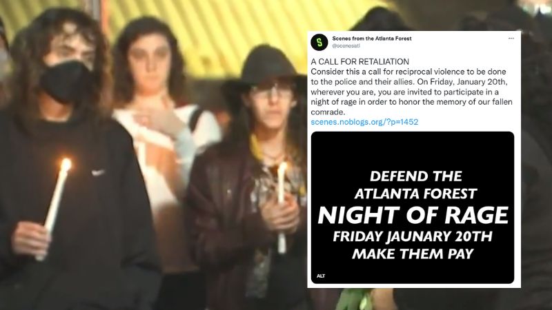 BREAKING: 'Treehouse Antifa' calls for 'Night of Rage' on Jan 20 after cop shoots militant dead outside Atlanta in gunfight