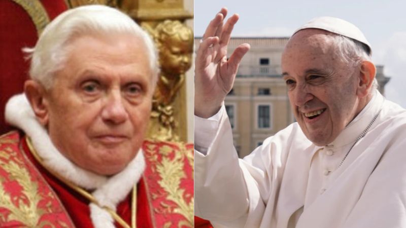 Pope Francis claims conservatives used Benedict's death to 'score points for their own side' 