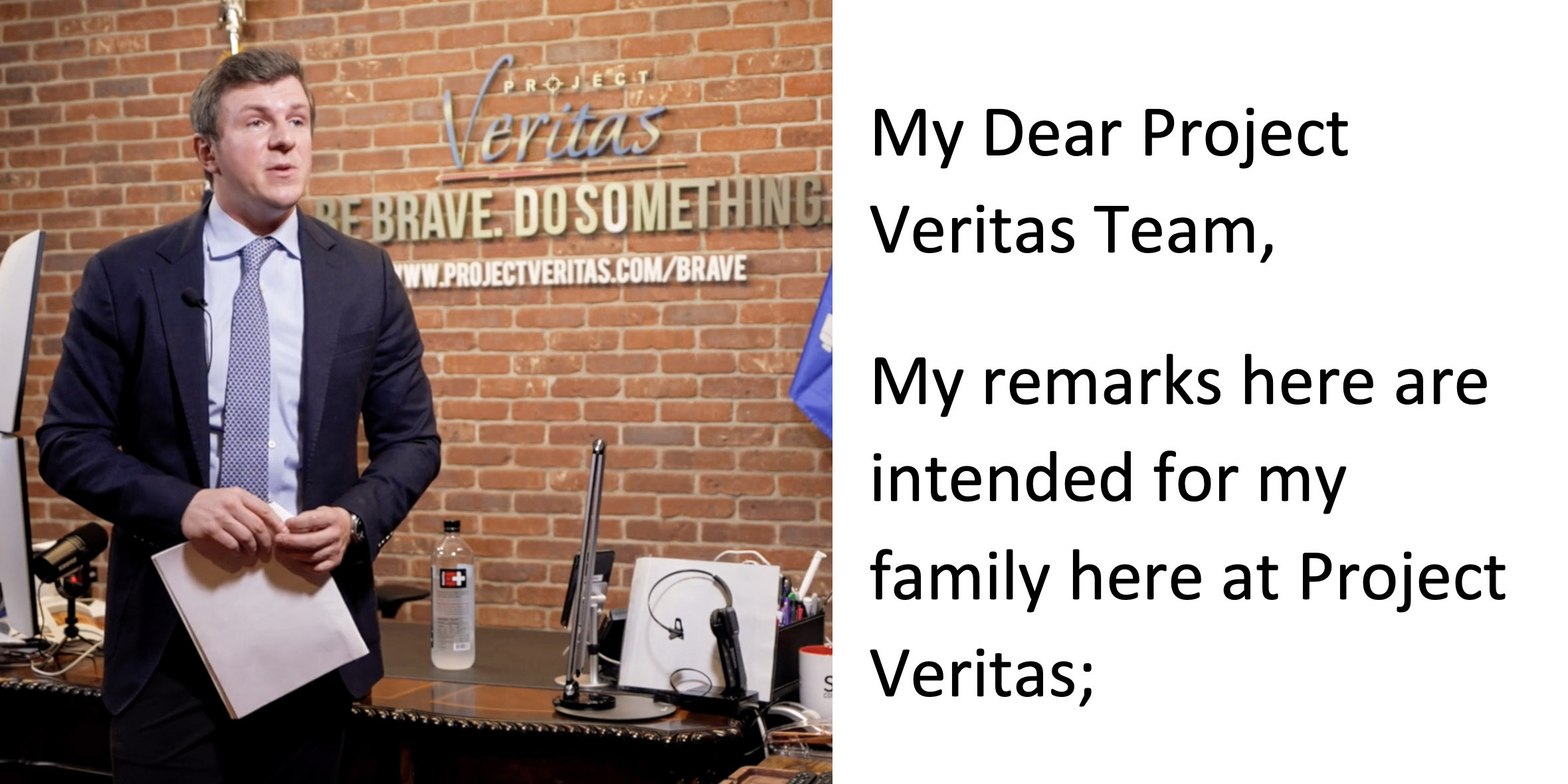 EXCLUSIVE ANDY NGO REPORTS: Leaked letter details James O'Keefe's response following indefinite no-pay suspension from Project Veritas