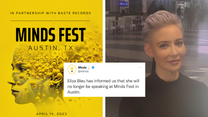 BREAKING: Eliza Bleu PULLS OUT of free speech festival