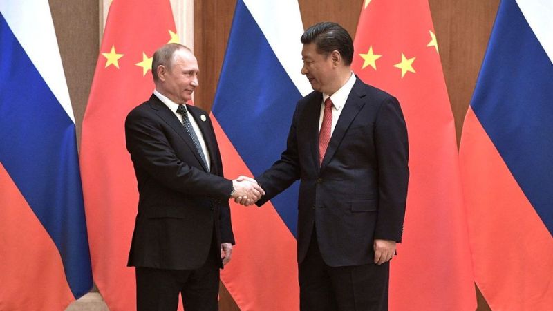 BREAKING: EU warns China not to 'cross red line' by arming Russia as Putin says he and Xi are tightening ties