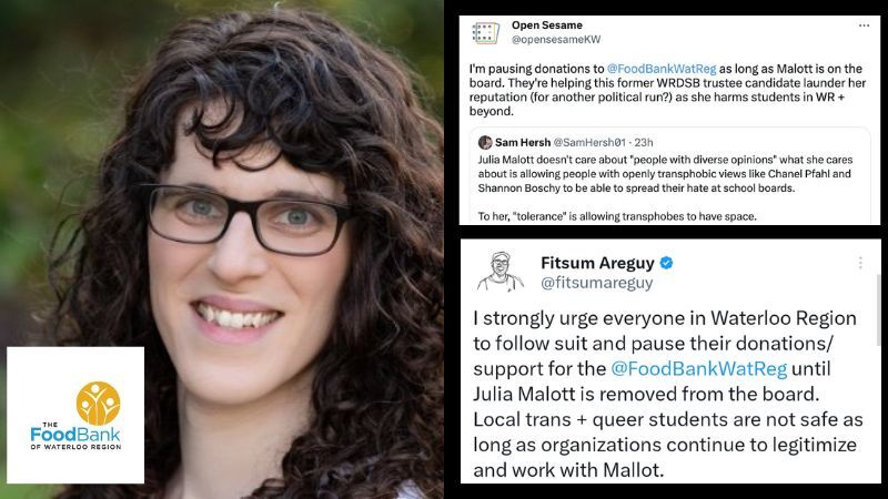 Canadian trans activists stop donations to food bank after trans board member defends parents' free speech rights