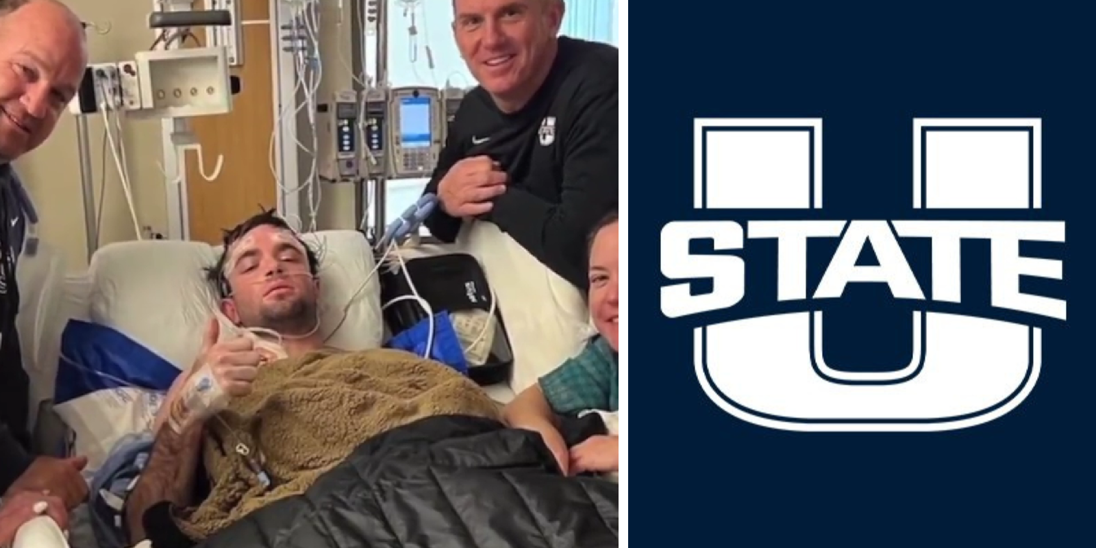 Utah State wide receiver suffers sudden cardiac arrest on field, in 'fair' condition