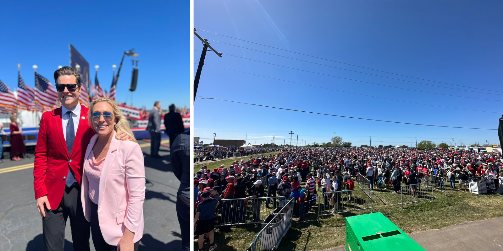 Massive crowds and lines fill arena ahead of Trump rally in Waco