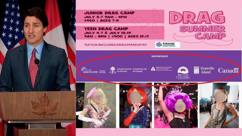 Trudeau government sponsors 'junior drag camp', targeting children 7-11 years old