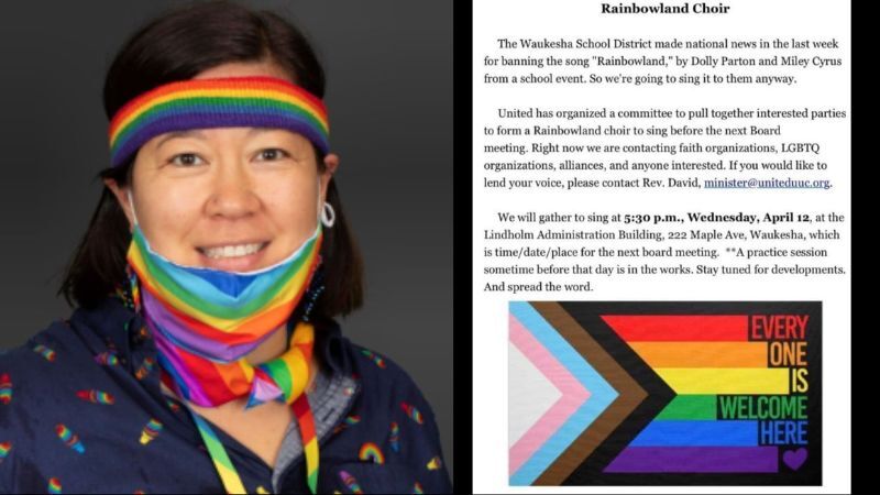 LGBTQ activists organize Rainbowland choir after Wisconsin's Waukesha school district banned song from choral performance