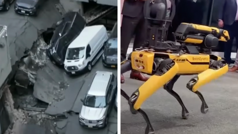 1 dead, 5 injured after parking garage collapse in New York City—robot dogs called in for backup