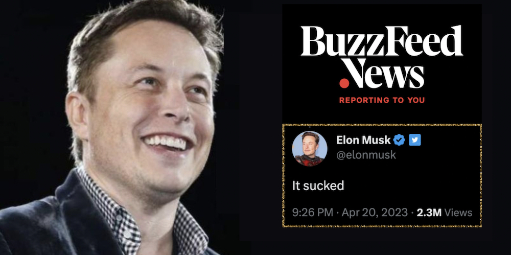 'IT SUCKED': Elon Musk ROASTS BuzzFeed News after it's revealed the outlet is shutting down