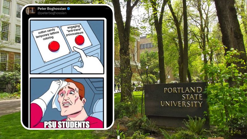 Portland State creates cotton-candy filled 'safe space' to protect students from gender critical activists