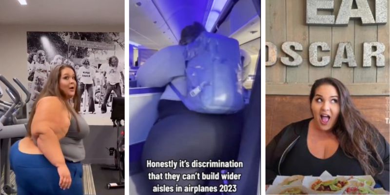 Plus-sized TikTok creator says 'it's discrimination' that airplane aisles aren't wider