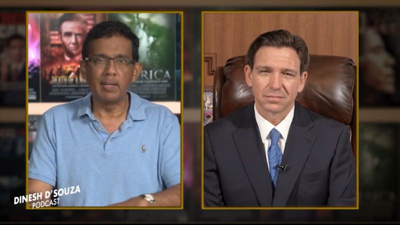 Ron DeSantis traces origins of 'woke' with Dinesh D'Souza