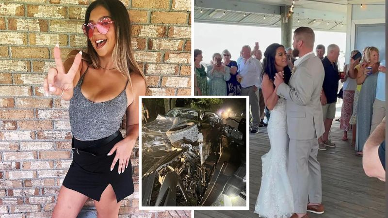 25-year-old drunk driver complains 'like, oh my God, it's gonna be so bad when I get out, my life is over' after she crashed into bride and killed her on her wedding night