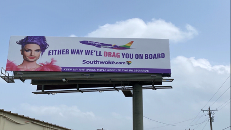 New Southwoke Airlines billboard pokes fun at Bud Light debacle