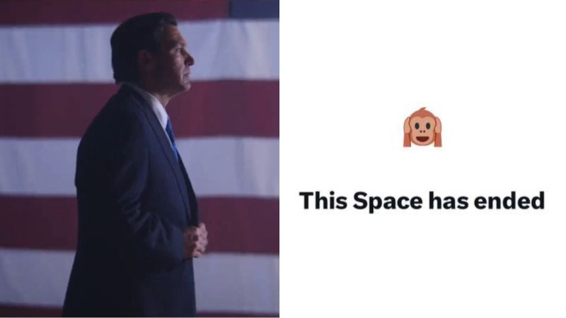 BREAKING: Ron DeSantis announcement delayed 30 minutes after Twitter Space crash