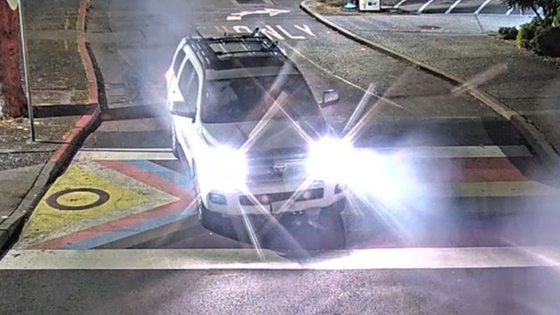 Seattle-area police go all hands on deck to find car that left skid marks on Pride crosswalk