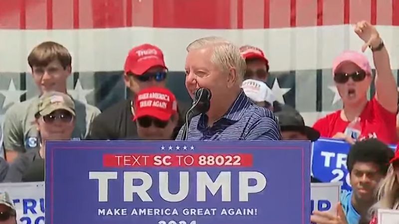 BREAKING: Lindsey Graham booed off stage during Trump's South Carolina rally