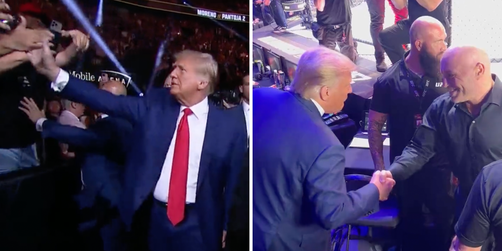 BREAKING: Donald Trump makes appearance at UFC 290 in Las Vegas, packed arena goes absolutely WILD